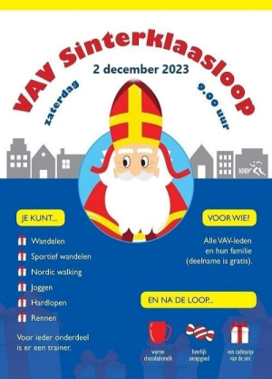 Sinterklaasloop Poster 2023 2 december 9 uur 